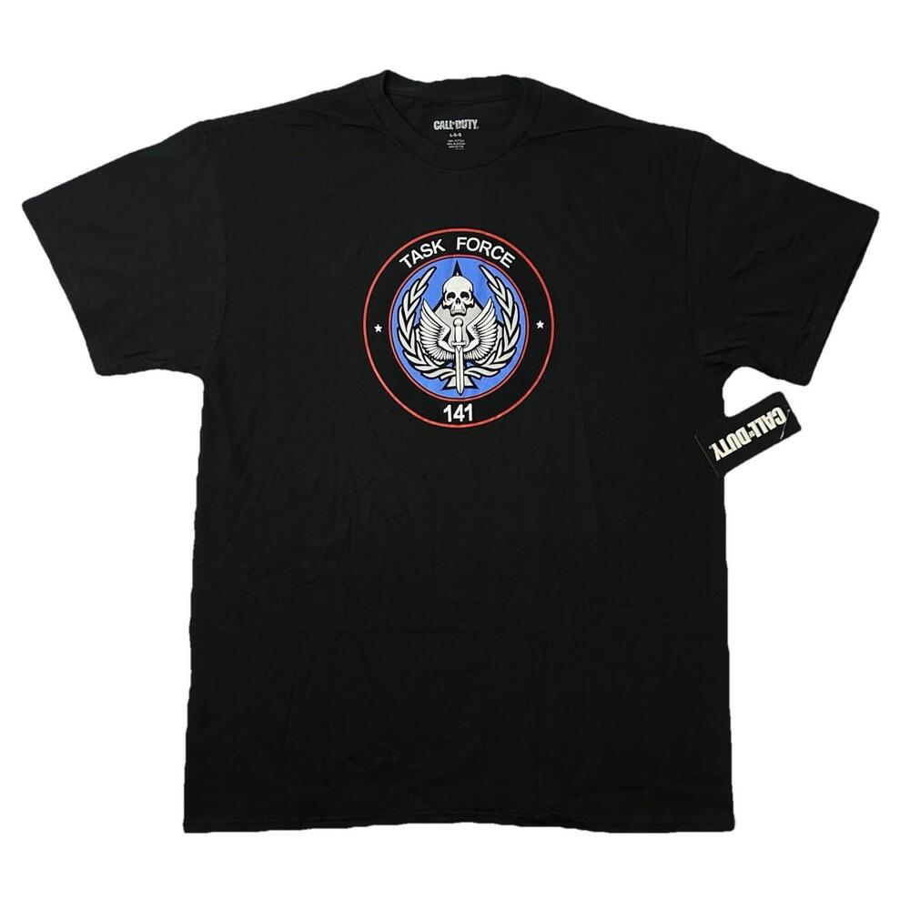 Call of Duty Taskforce 141 Black Shirt Men’s Large Esports Activision Gamer NWT
